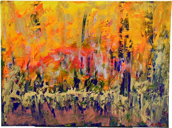 Éveil 80cm x 60 cm