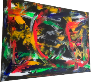 fluo Kamikaze 60 x 80 cm par Karmaryu
