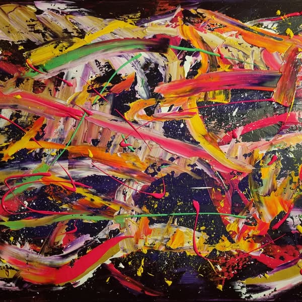 Galaxie 60 cm x 80 cm par Karmaryu