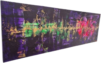 gold and roses 40 cm x 120 cm