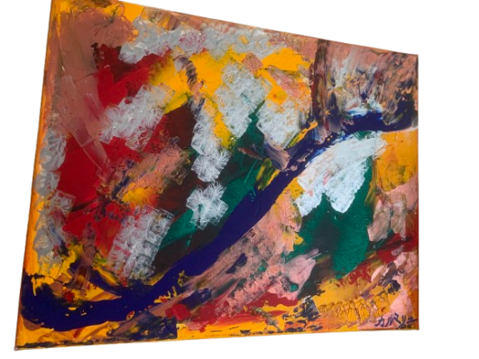 Africa gold 40 x 50 cm par Karmaryu
