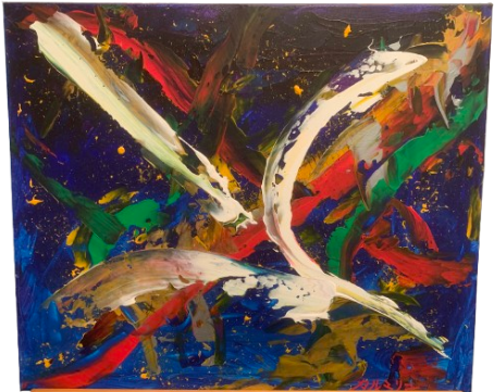 artifice 55x46 cm par Karmaryu