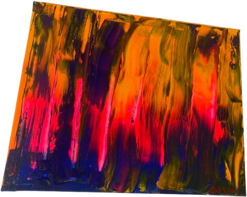 Gaz flame 30 x 40 cm par Karmaryu