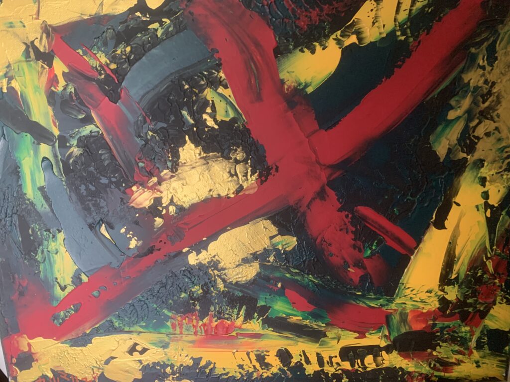 La mordedura 40 x 30 cm