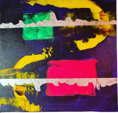 Bipolarity 40 x 40 cm par Karmaryu