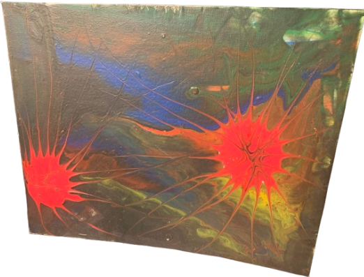 neuronal series first 30x24 cm by Karmaryu