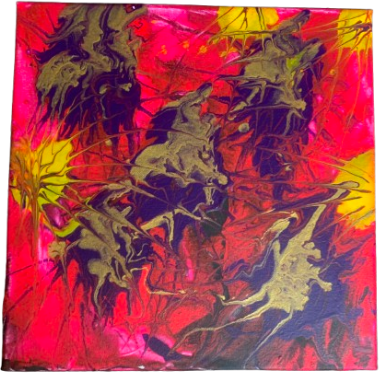 Neuronal series II 30x30 cm par Karmaryu